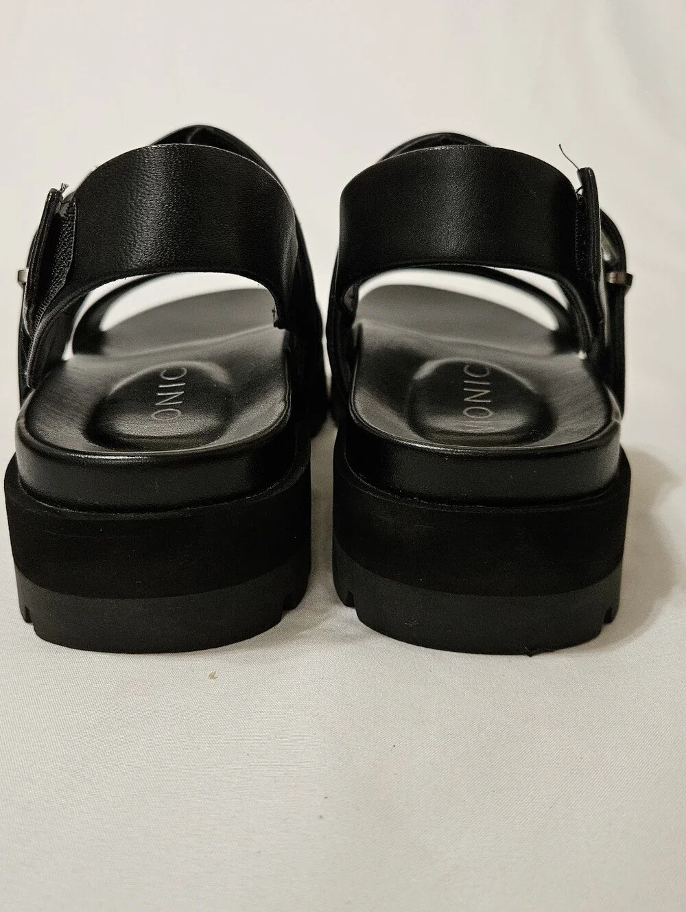 Vionic Torrance Platform Women's Strap Sandals Black Size 7